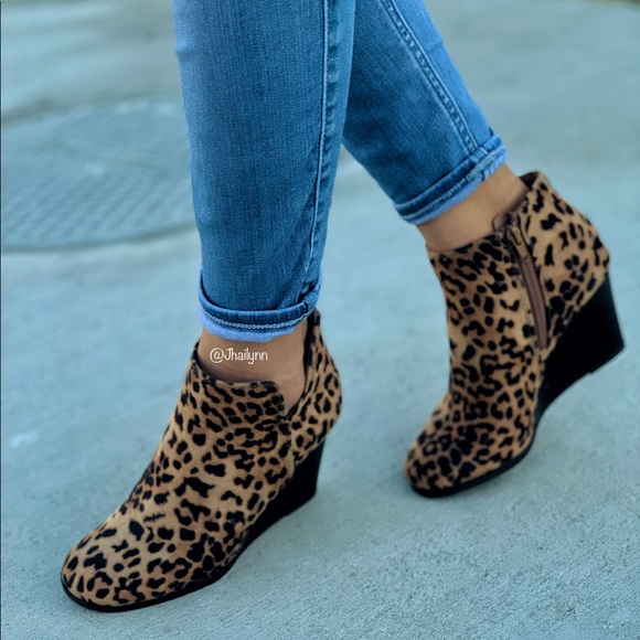 Restock ARRIVES SOON Leopard wedge bootie - Picture 6 of 6